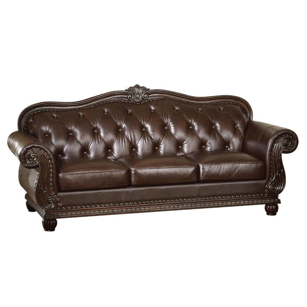 Acme Furniture Anondale Stationary Leather Sofa 15030 IMAGE 1