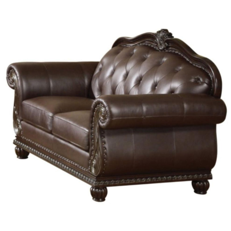 Acme Furniture Anondale Stationary Leather Loveseat 15031 IMAGE 1
