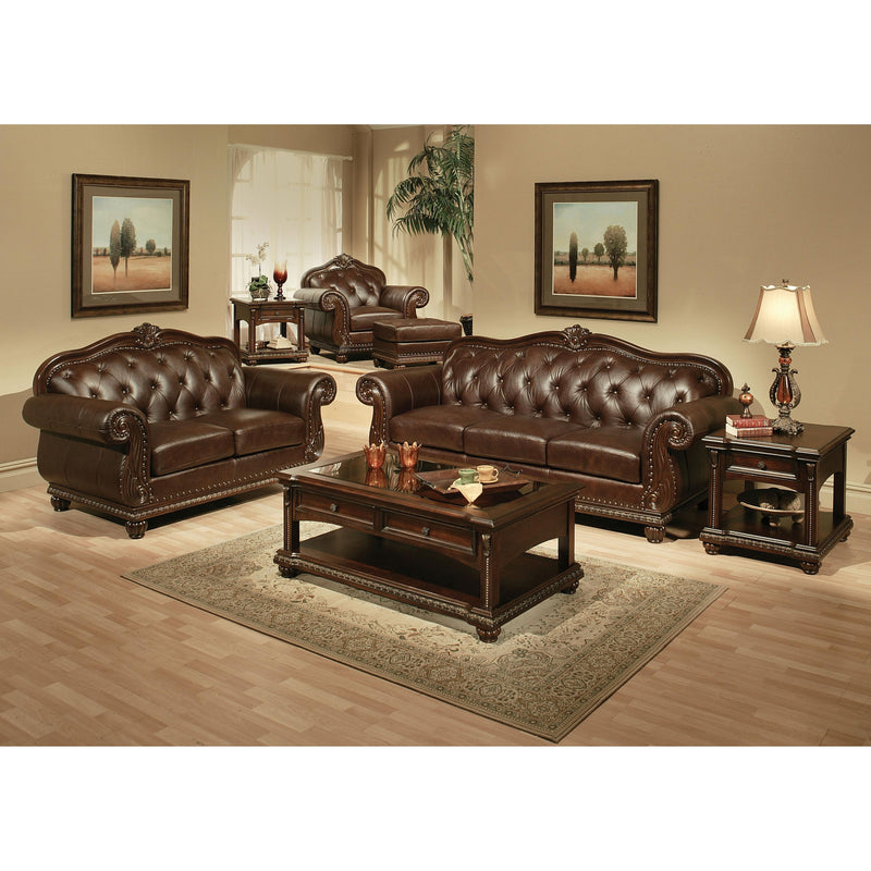 Acme Furniture Anondale Stationary Leather Loveseat 15031 IMAGE 2