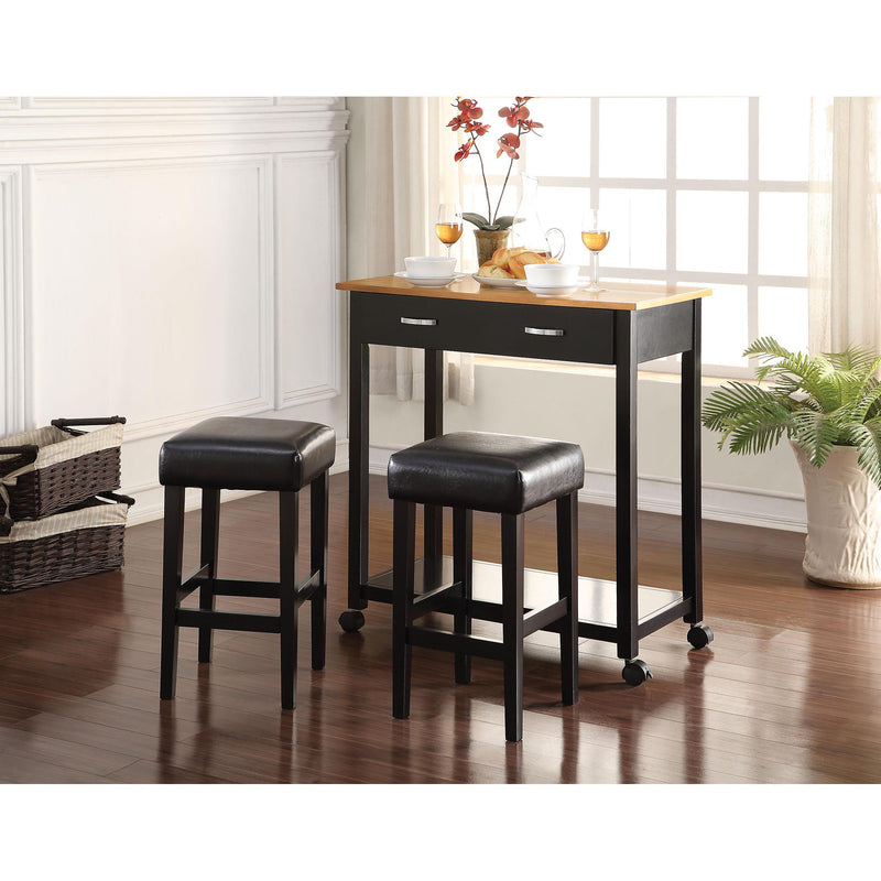 Acme Furniture Maroth 3 pc Counter Height Dinette 72550 IMAGE 1