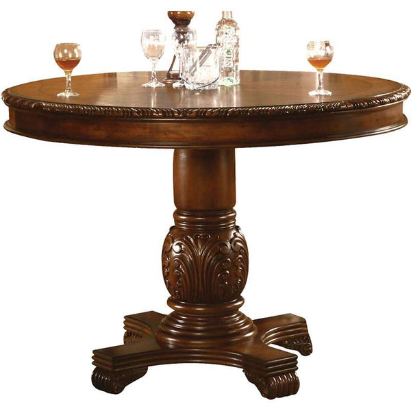 Acme Furniture Round Chateau De Ville Counter Height Dining Table with Pedestal Base 04082 IMAGE 1