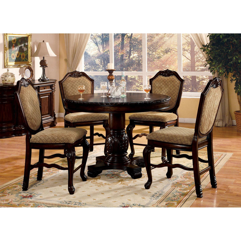 Acme Furniture Round Chateau De Ville Counter Height Dining Table with Pedestal Base 64082 IMAGE 1