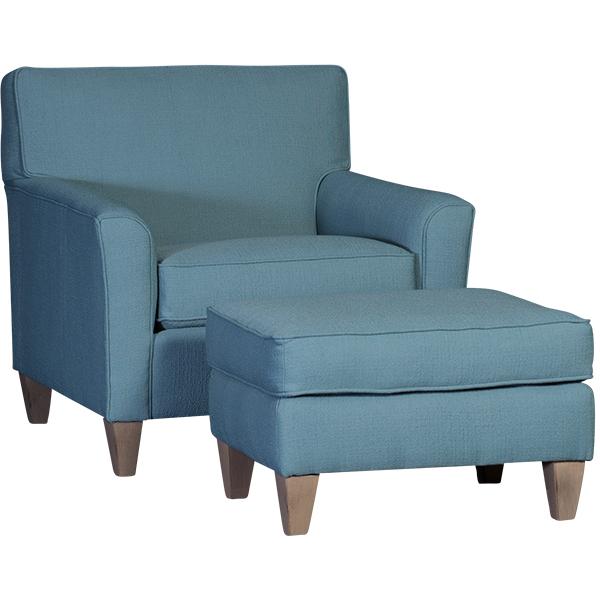 Mayo Furniture Stationary Fabric Chair 1010F40 Chair - Cozy Aqua IMAGE 2