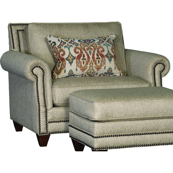 Mayo Furniture Stationary Fabric Chair 9000F40 Chair - Runaround Beige IMAGE 1