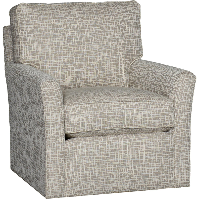 Mayo Furniture Swivel Fabric Chair 1117F42 Chair - Trelor Putty IMAGE 1