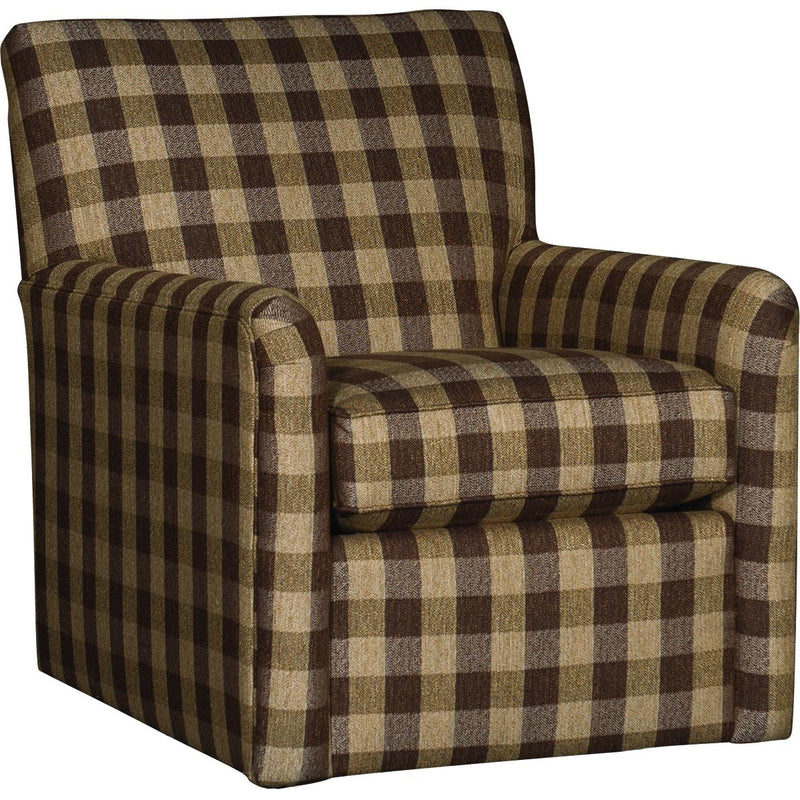 Mayo Furniture Swivel Glider Fabric Chair 4575F43 Swivel Glider - Buffalo Check Brown IMAGE 1