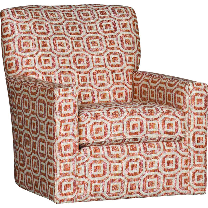 Mayo Furniture Swivel Glider Fabric Chair 5000F43 Swivel Glider - Ananita Tangerine IMAGE 1