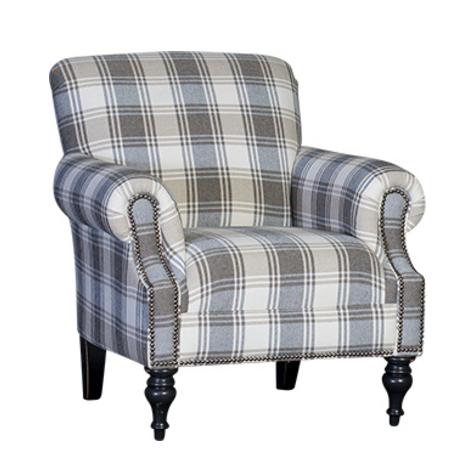 Mayo Furniture Stationary Fabric Chair 8960F40 Chair - Blair Gravel IMAGE 1