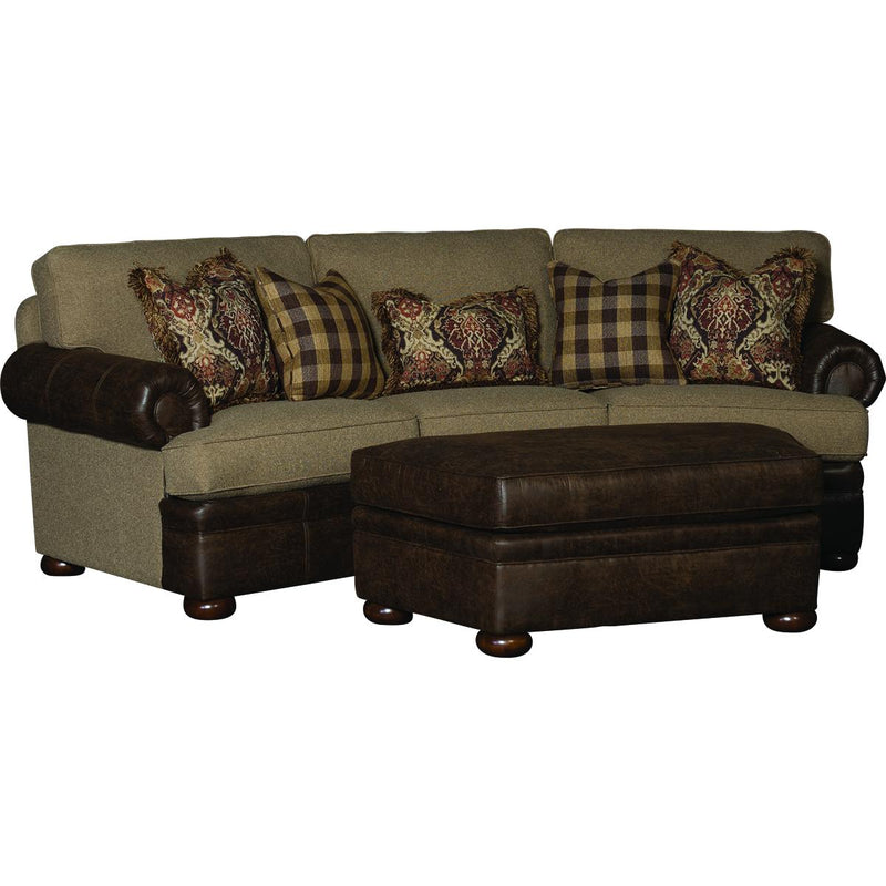 Mayo Furniture Stationary Fabric Sofa 7500LF11 Sofa - Southpaw Caramel IMAGE 2