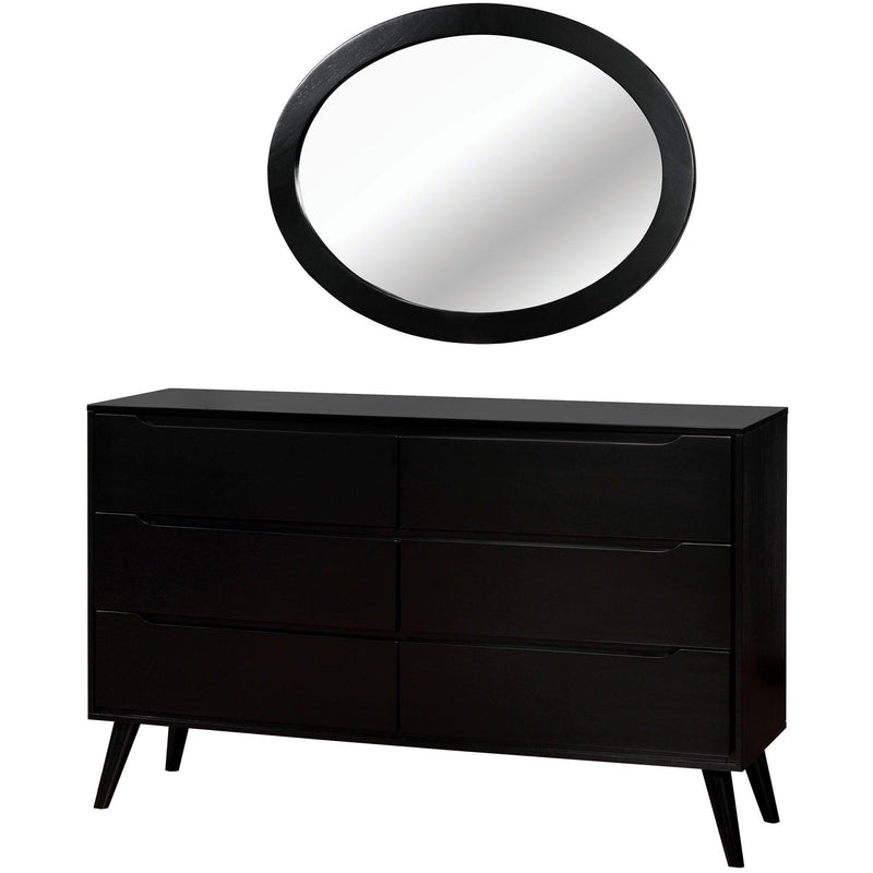Furniture of America Lennart II Dresser Mirror CM7386BK-MO IMAGE 2