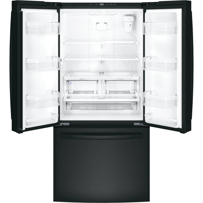 GE 33-inch, 18.6 cu. ft. Counter-Depth French-Door Refrigerator GWE19JGLBB IMAGE 2