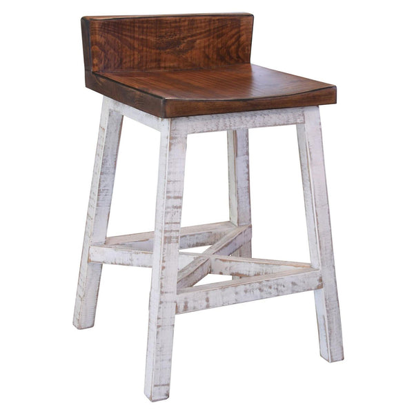International Furniture Direct Pueblo Counter Height Stool IFD360BS24-W IMAGE 1