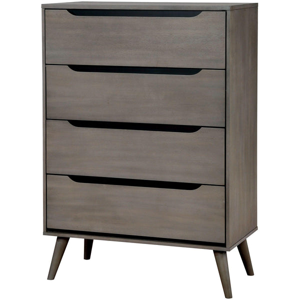 Furniture of America Lennart 5-Drawer Chest CM7386GY-C IMAGE 1