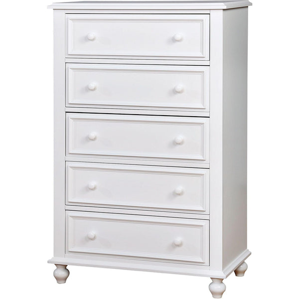 Furniture of America Olivia 5-Drawer Kids Chest CM7155WH-C IMAGE 1