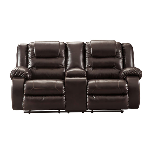 Signature Design by Ashley Vacherie Reclining Leather Look Loveseat 7930794 IMAGE 1