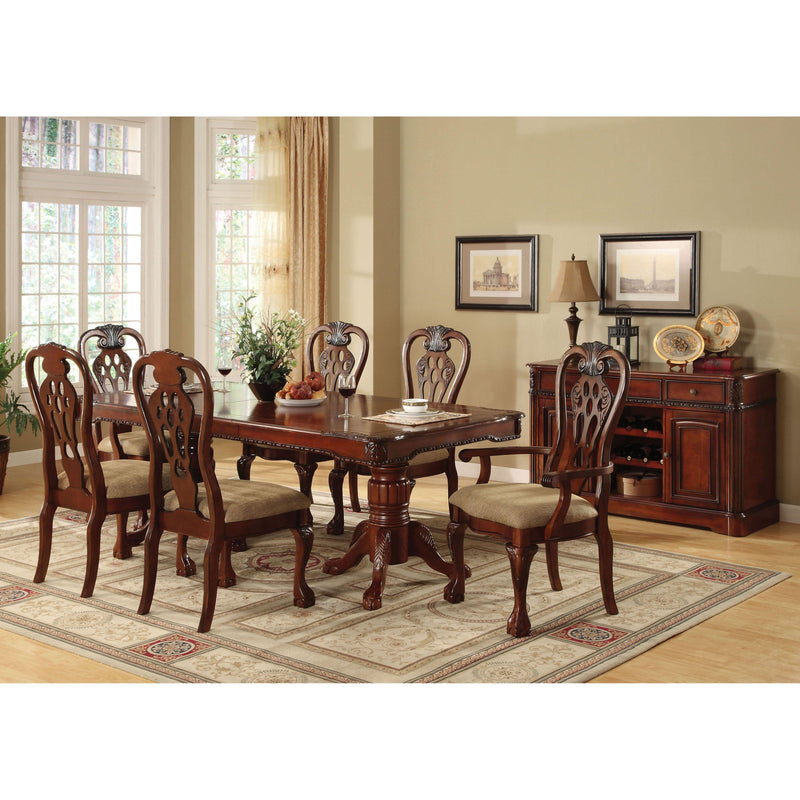 Furniture of America George Town Dining Table with Pedestal Base CM3222T-TABLE IMAGE 10