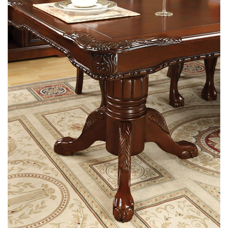 Furniture of America George Town Dining Table with Pedestal Base CM3222T-TABLE IMAGE 7