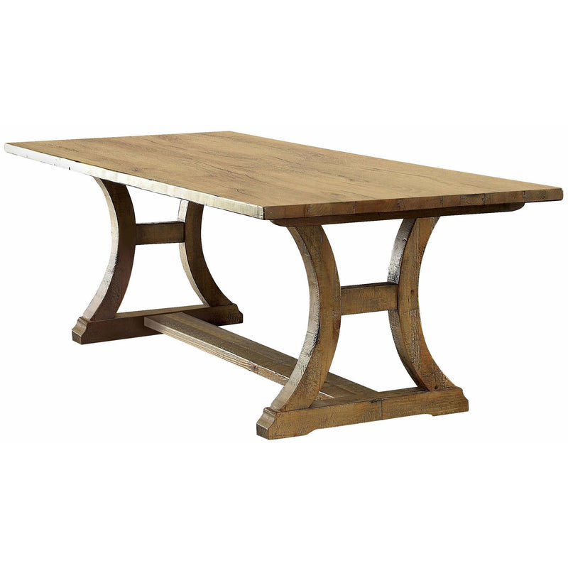Furniture of America Gianna Dining Table with Trestle Base CM3829T-TABLE IMAGE 1