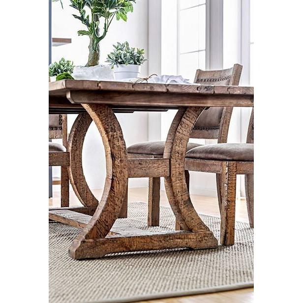 Furniture of America Gianna Dining Table with Trestle Base CM3829T-TABLE IMAGE 5