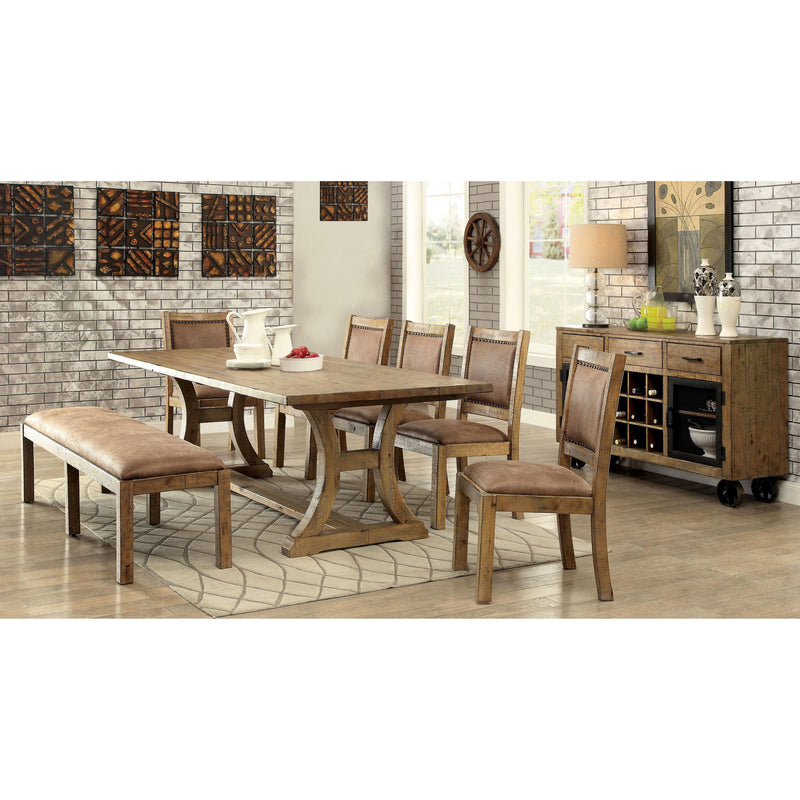 Furniture of America Gianna Dining Table with Trestle Base CM3829T-TABLE IMAGE 7