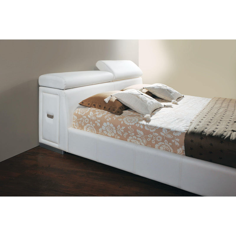 Acme Furniture Manjot King Upholstered Platform Bed with Storage 20417EK IMAGE 2