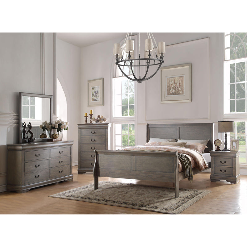 Acme Furniture Louis Philippe King Sleigh Bed 23857EK IMAGE 3