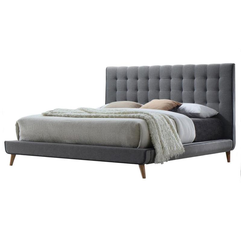 Acme Furniture Valda King Upholstered Platform Bed 24517EK IMAGE 1