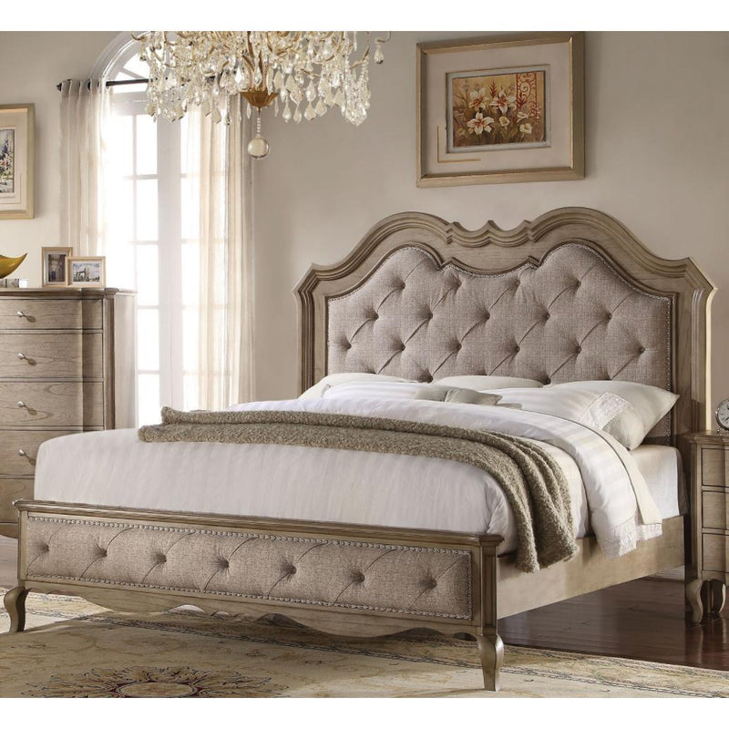 Acme Furniture Chelmsford Queen Upholstered Panel Bed 26050Q IMAGE 2
