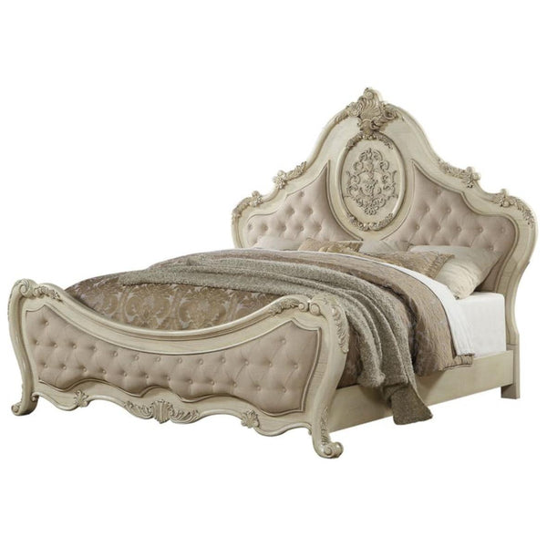 Acme Furniture Ragenardus Queen Upholstered Panel Bed 27010Q IMAGE 1