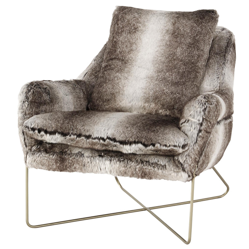 Signature Design by Ashley Wildau Stationary Faux Fur Accent Chair A3000054 IMAGE 1