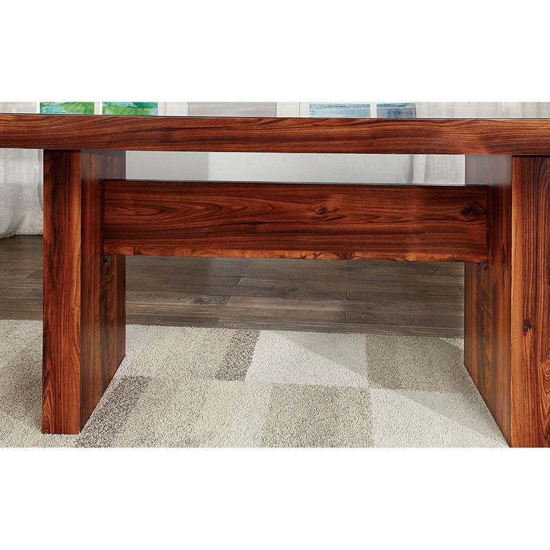Furniture of America Bonneville I Dining Table with Faux Marble Top & Trestle Base CM3824T-TABLE IMAGE 4