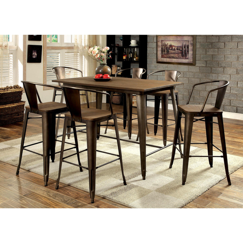 Furniture of America Cooper II Counter Height Dining Table CM3529PT IMAGE 2
