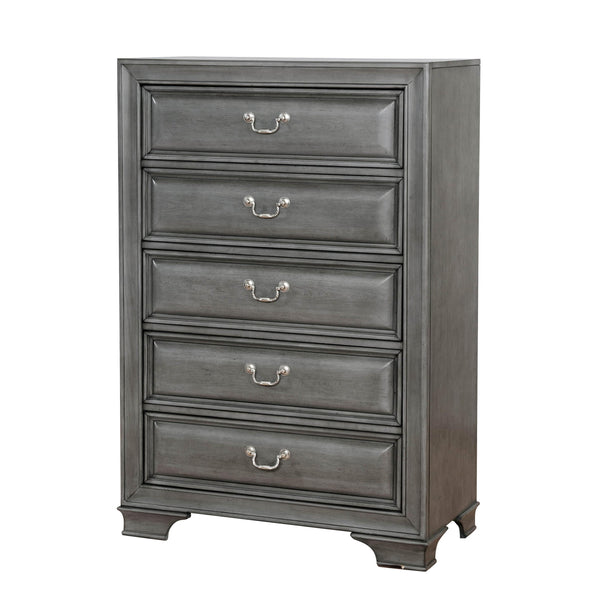 Furniture of America Brandt 5-Drawer Chest CM7302GY-C IMAGE 1