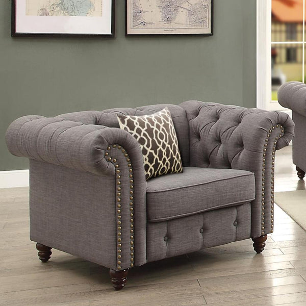Acme Furniture Aurelia Stationary Fabric Chair 52427 IMAGE 1