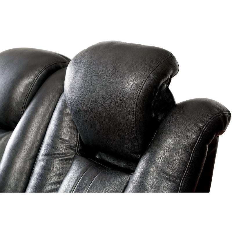 Furniture of America Zaurak Power Reclining Leatherette Loveseat CM6291-LV IMAGE 2
