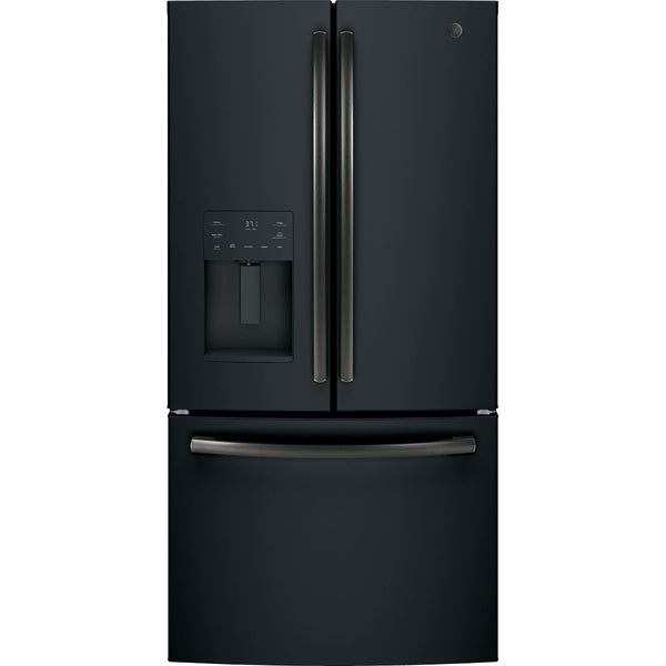 GE 36-inch, 25.6 cu.ft. Freestanding French 3-Door Refrigerator with Multiflow Air System GFE26JEMDS IMAGE 1