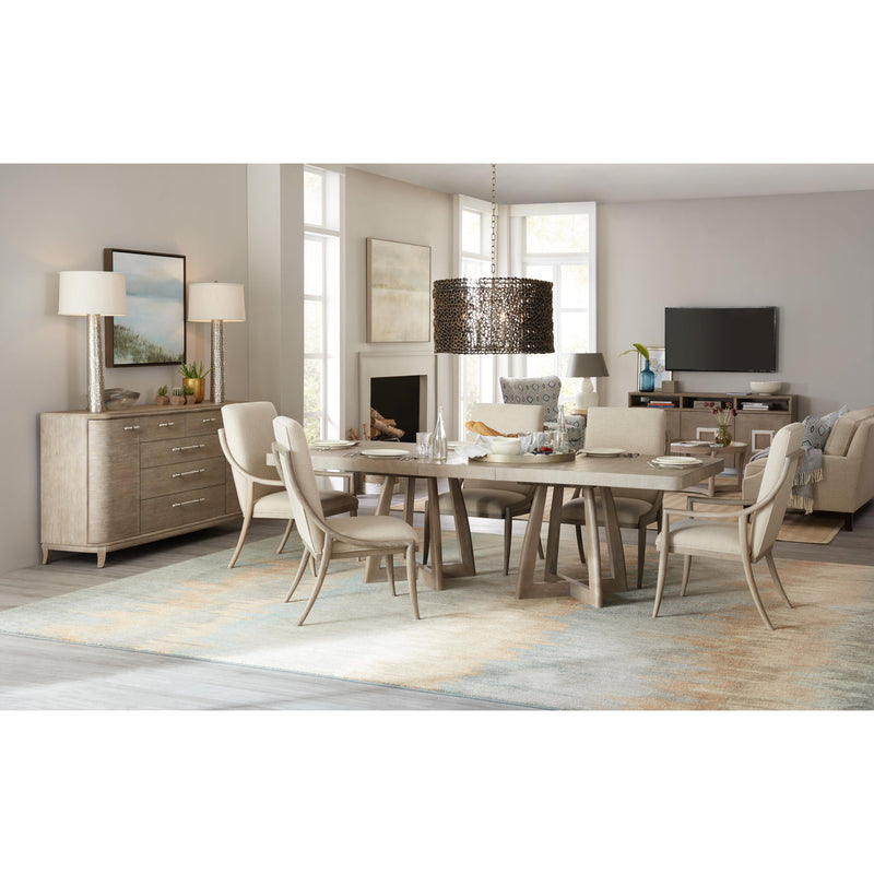 Hooker Furniture Affinity Dining Table with Pedestal Base 6050-75206-GRY IMAGE 4