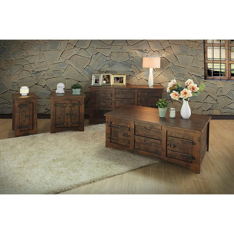 International Furniture Direct Mezcal End Table IFD567END IMAGE 2