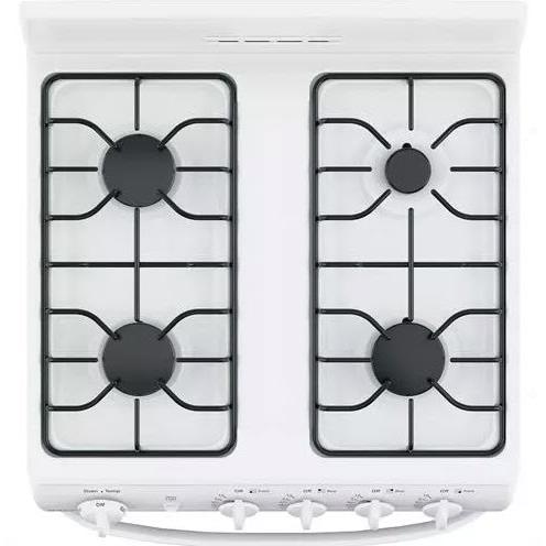 Hotpoint 24-inch Freestanding Gas Range with 4 Sealed Burners RGAS300DMWW IMAGE 2