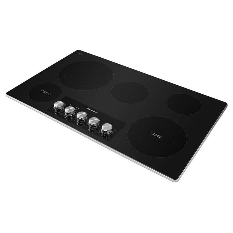 KitchenAid 36-inch Built-in Electric Cooktop with Even-Heat™ Ultra Power™ Element KCES556HSS IMAGE 2
