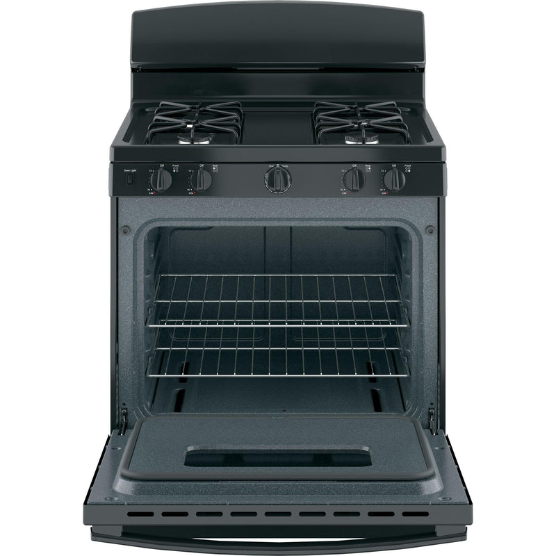 GE 30-inch Freestanding Gas Range with Front Controls JGBS10DEMBB IMAGE 2
