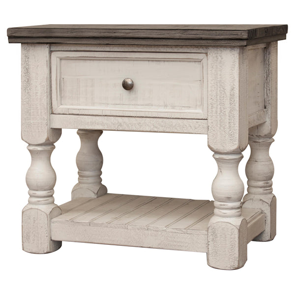 International Furniture Direct Stone 1-Drawer Nightstand IFD4690NTS IMAGE 1