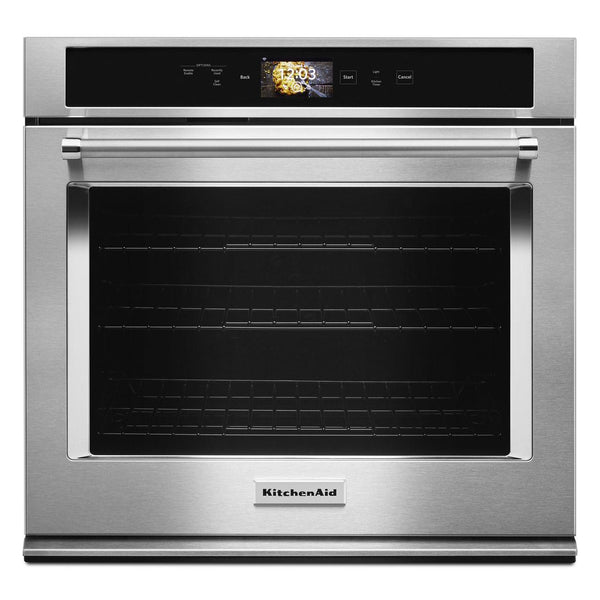 KitchenAid 30-inch, 5.0 cu.ft. Built-in Single Wall Oven with True Convection KOSE900HSS IMAGE 1