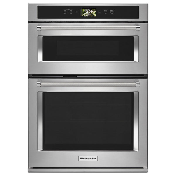 KitchenAid 30-inch, 6.4 cu.ft. Built-in Combination Oven with Even-Heat™ True Convection KOCE900HSS IMAGE 1