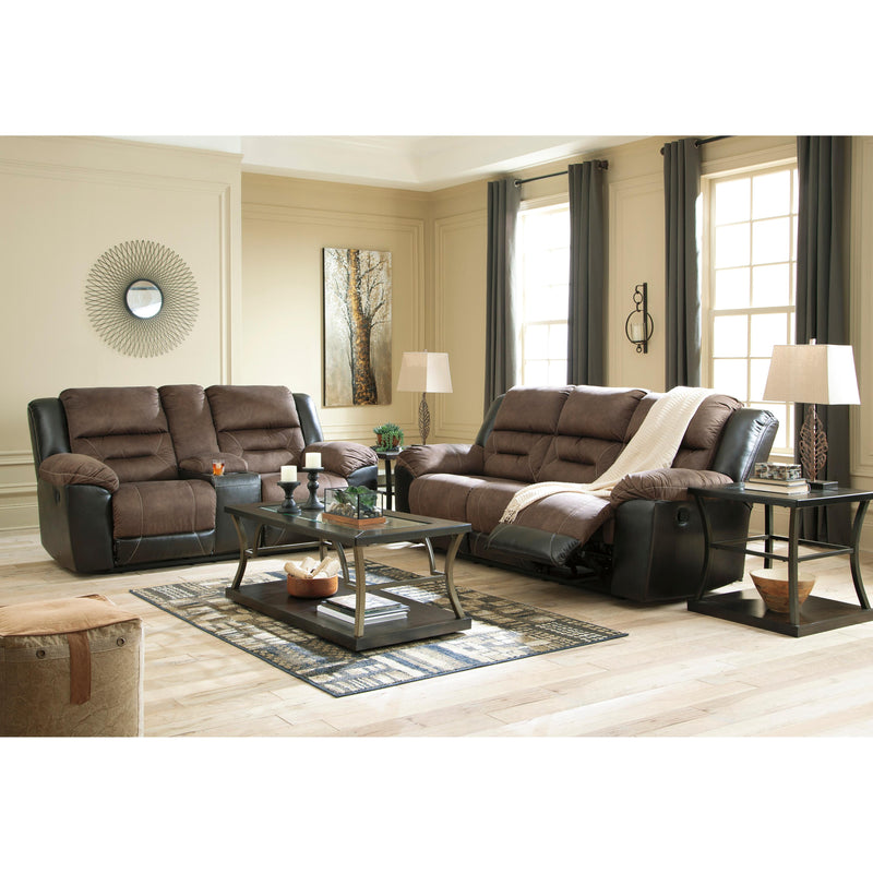 Signature Design by Ashley Earhart Reclining Fabric and Leather Look Sofa 2910188 IMAGE 11