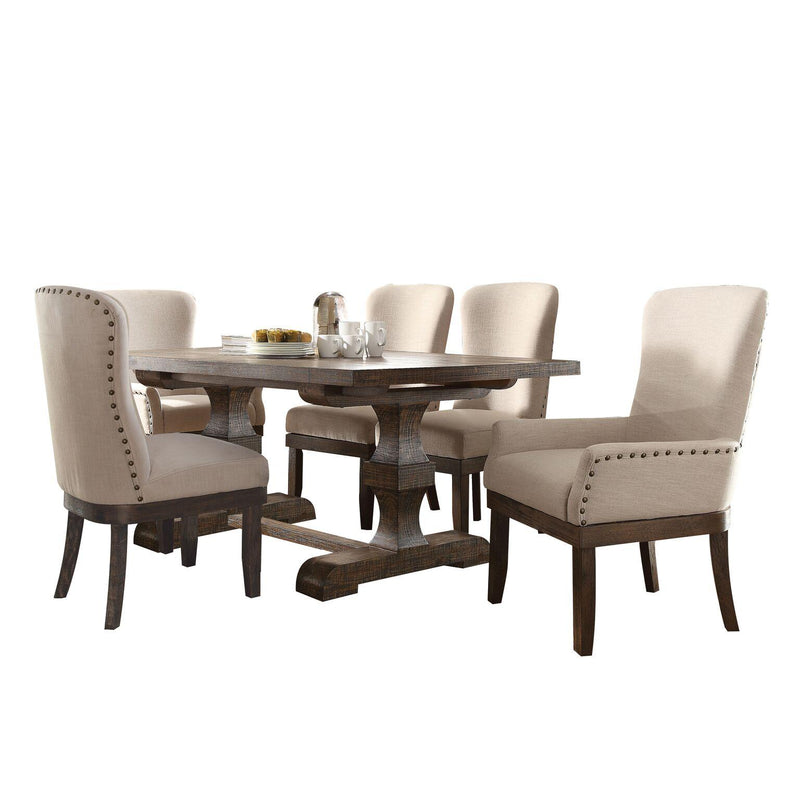 Acme Furniture Landon Dining Table with Trestle Base 60737 IMAGE 5