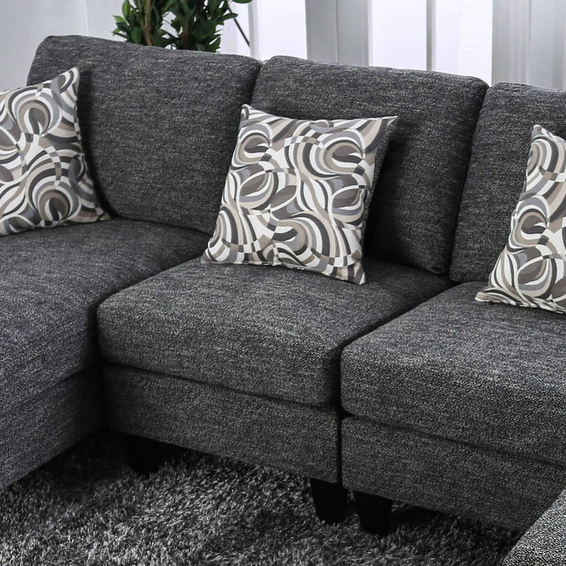 Furniture of America Lowry Fabric 4 pc Sectional CM6363-SET IMAGE 5