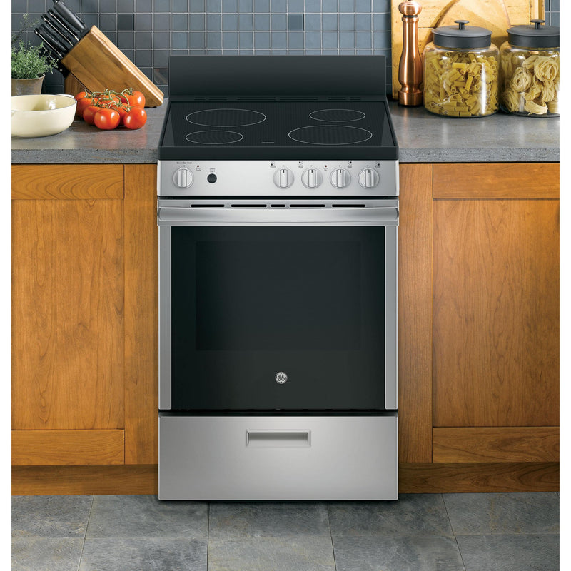 GE 24-inch Freestanding Electric Range with Steam Clean JAS640RMSS IMAGE 10