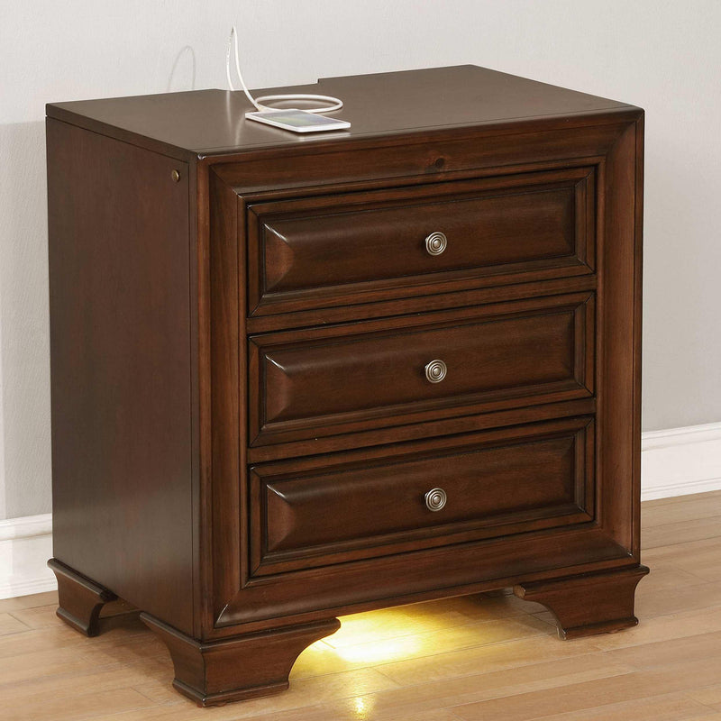 Furniture of America Brandt 3-Drawer Nightstand CM7302CH-N IMAGE 1