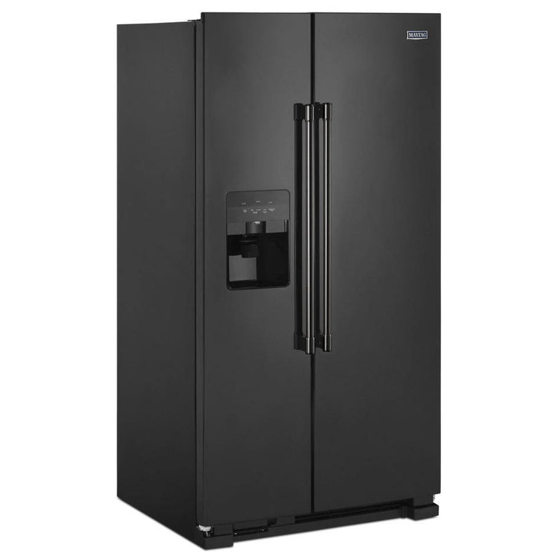 Maytag 36-inch, 25 cu.ft. Freestanding Side-by-Side Refrigerator with External Water and Ice Dispensing System MSS25C4MGB IMAGE 3